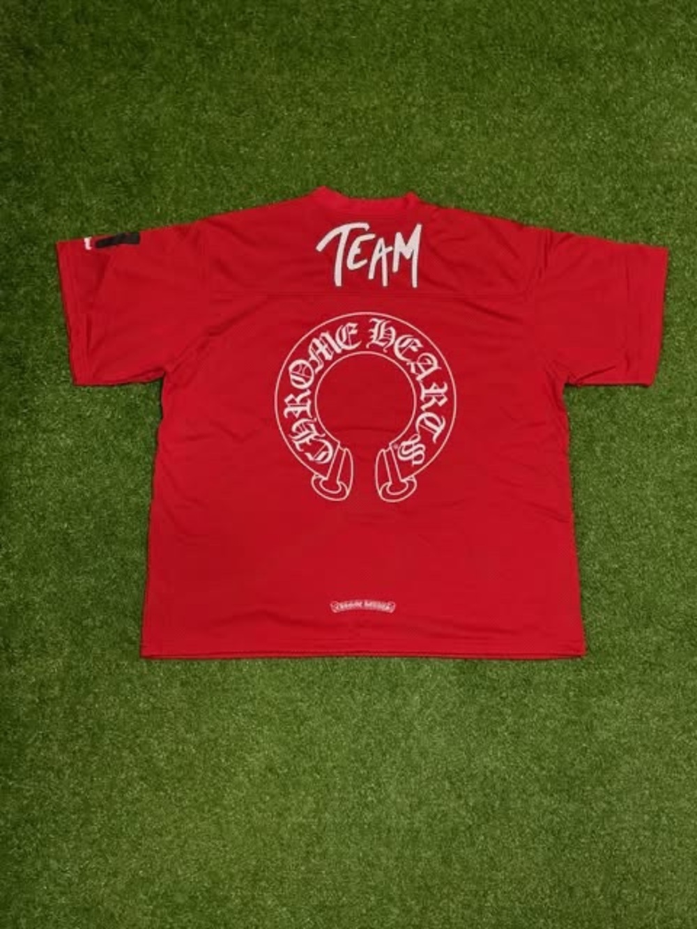 Red Chrome Hearts Short Sleeve Jersey